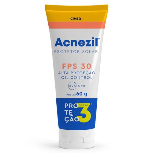 Protetor Solar Facial Acnezil com FPS 30 60g