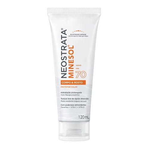 Protetor Solar Neostrata Minesol Rosto e Corpo FPS70 - 120ml