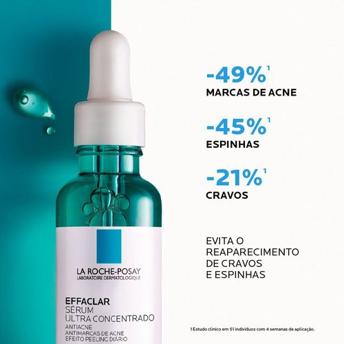 Sérum Facial La Roche-Posay Effaclar com Ácido Salicílico e Niacinamida 30ml