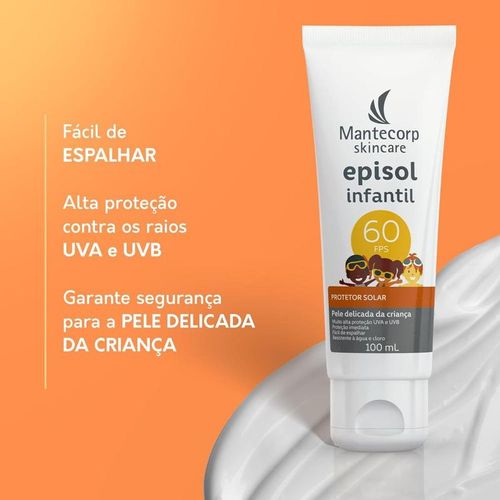Protetor Solar em Loção Mantecorp Episol Infantil FPS 60 100g