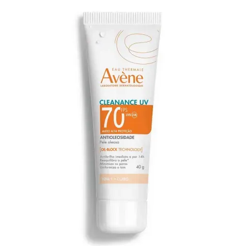 Protetor Solar Facial em Loção Avène Cleanance com Cor Clara FPS 70 40g