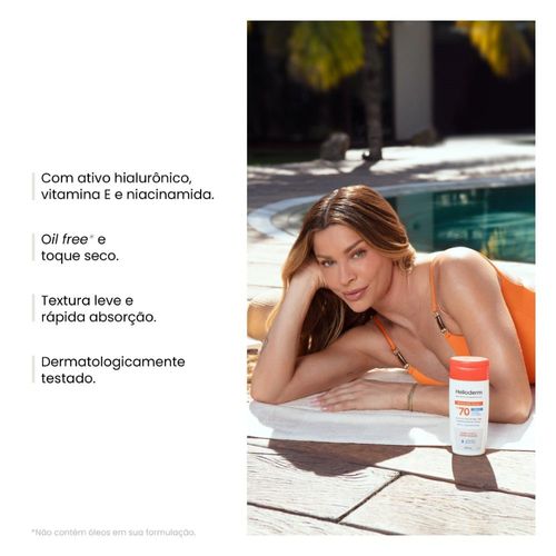 Protetor Solar Corporal em Creme Helioderm com Ácido Hialurônico FPS 70 200ml