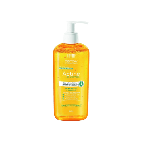 Gel de Limpeza Darrow Actine Oil Control com Ácido Glicólico e Vitamina B5 240g