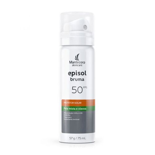 Protetor Solar Facial em Spray Mantecorp Episol Bruma com FPS 50 75ml