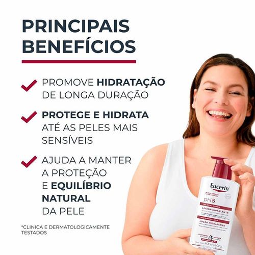 Loção Hidratante Corporal Eucerin pH5 com Vitamina E e Glicerina 400ml