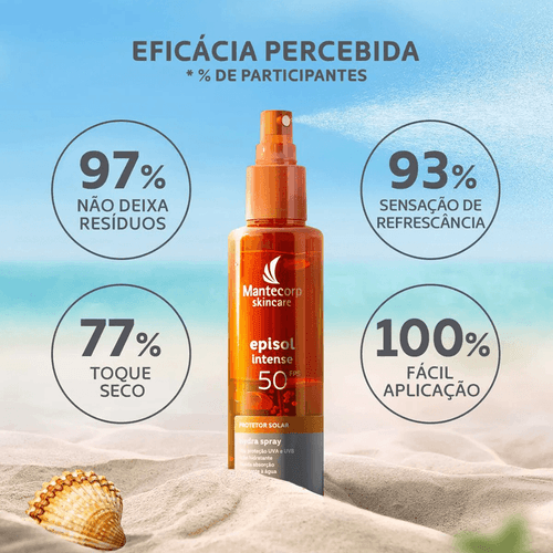 Protetor Solar em Spray Mantecorp Episol Intense com FPS 50 200ml