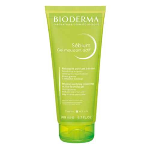 Gel de Limpeza Facial Bioderma Sébium Actif com Ácido Salicílico e Glicólico 200ml