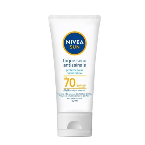 Protetor Solar Facial em Creme Nivea Sun com FPS 70 40ml