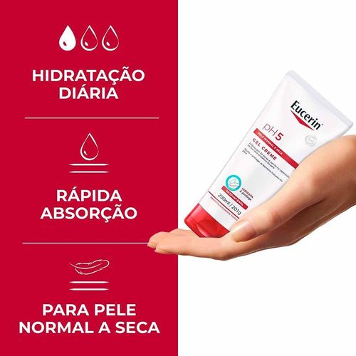 Hidratante Corporal em Gel Creme Eucerin pH5 com Dexpantenol 200ml