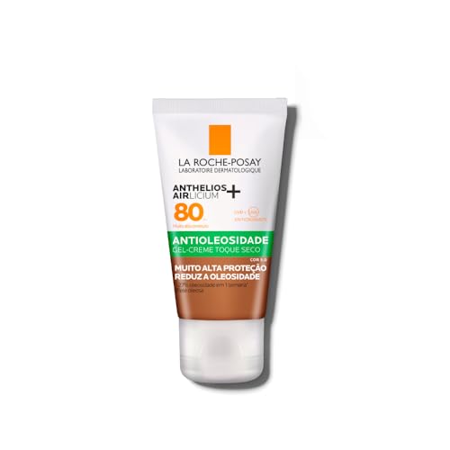 Protetor Solar Facial em Gel La Roche-Posay Anthelios Airlicium com Cor 5.0 FPS 80 40g