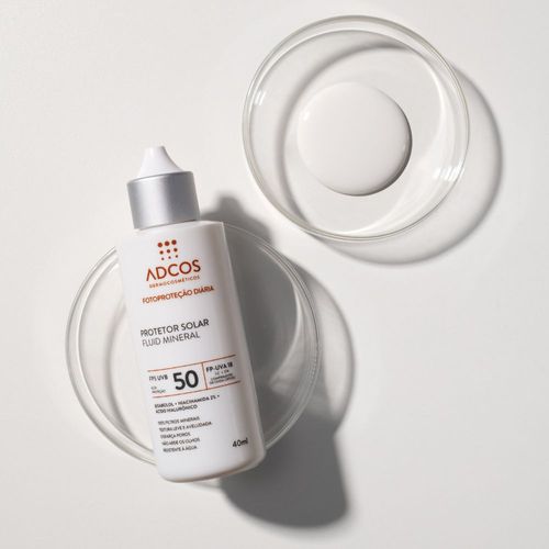 Protetor Solar em Loção Adcos Fluid Mineral com FPS 50 40ml