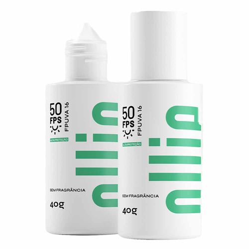Protetor Solar Mineral em Loção Ollie com Niacinamida e Esqualano FPS 50 40g