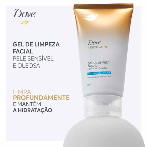 Gel de Limpeza Facial Dove Regenerative com Zinco PCA 150ml