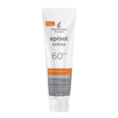 Protetor Solar Facial em Creme Mantecorp Episol Antiox com Ácido Hialurônico e Vitamina C 60g