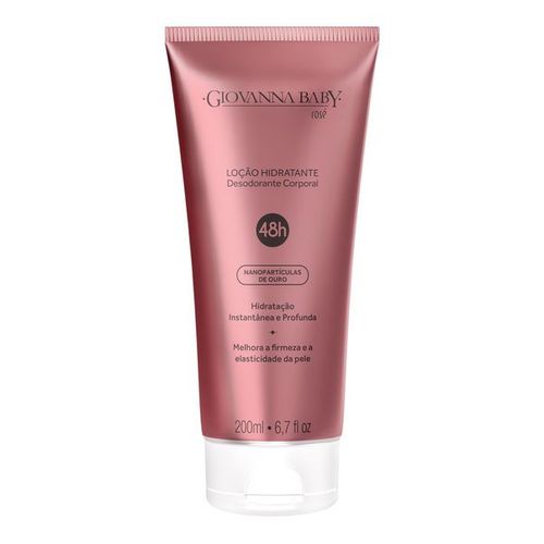 Loção Hidratante Corporal Giovanna Baby Rosé com Nanopartículas de Ouro 200ml