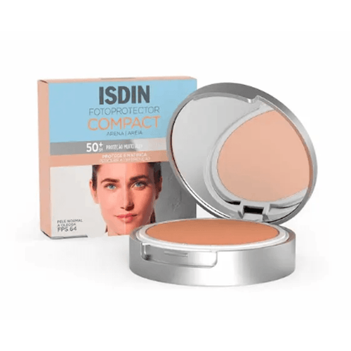 Protetor Solar Facial em Pó ISDIN com Cor Areia FPS 50 10g