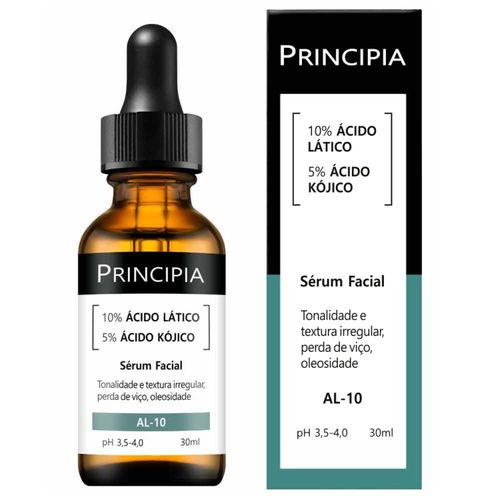 Sérum Facial Principia AL-10 com Ácido Lático e Ácido Kójico 30ml