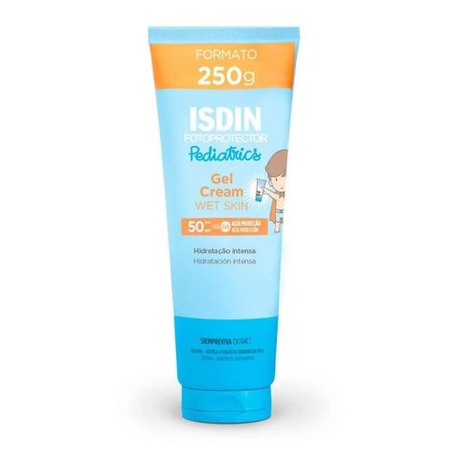 Protetor Solar Infantil Isdin Pediatrics Gel Cream Wet Skin FPS50 - 250g