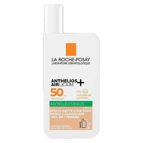Protetor Solar Facial em Loção La Roche-Posay Anthelios Airlicium com Cor 2.0 FPS 50 40ml