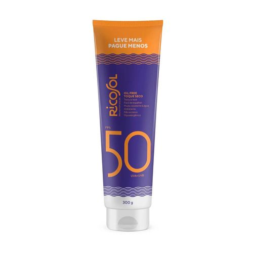 Protetor Solar em Creme Ricosol com Aloe Vera FPS 50 300g