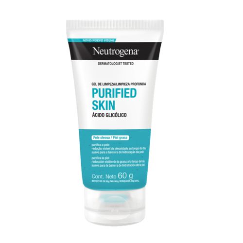 Gel de Limpeza Neutrogena Purified Skin com Ácido Glicólico 60g