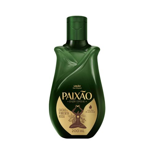 Loção Hidratante Corporal Paixão com Cacau e Pimenta Rosa 200ml