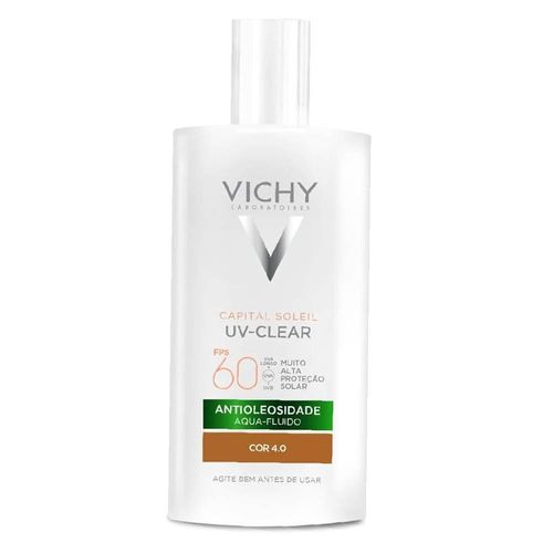 Protetor Solar Facial em Loção Vichy Capital Soleil UV-Clear com Cor 4.0 FPS 60 40g