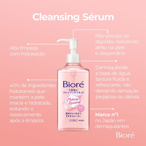 Sérum de Limpeza Demaquilante Bioré 230ml
