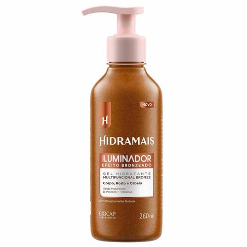 Iluminador Corporal em Gel Hidramais com Ácido Hialurônico e Vitamina E 260ml