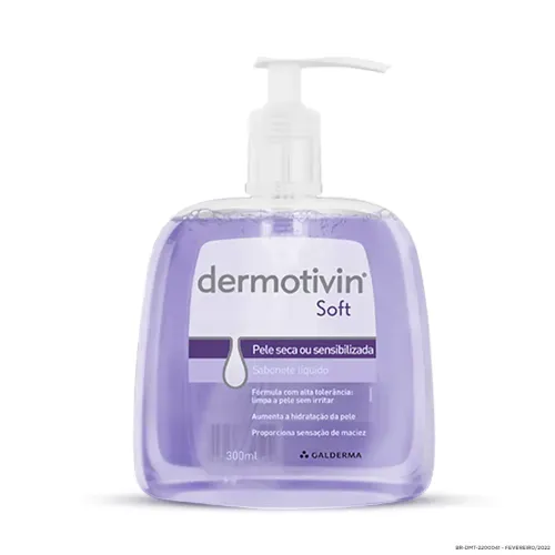 Sabonete Líquido Facial Dermotivin Soft com Calêndula e Babosa 300ml