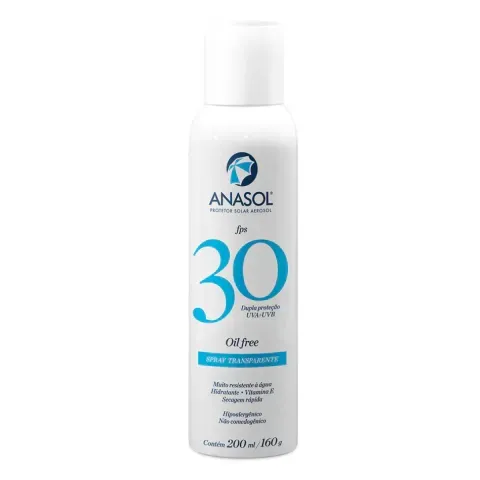 Protetor Solar Corporal em Spray Anasol com Vitamina E FPS 30 200ml