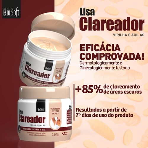 Creme Clareador Bio Soft com Gengibre Chinês 120g