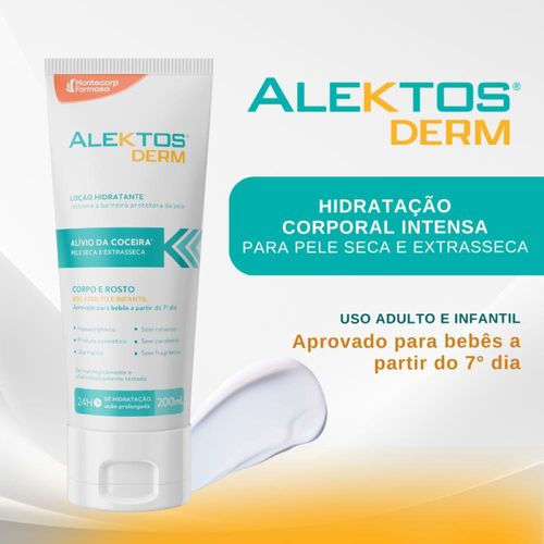 Loção Hidratante EMS Alektos Derm com Ceramida e Vitamina E 200ml