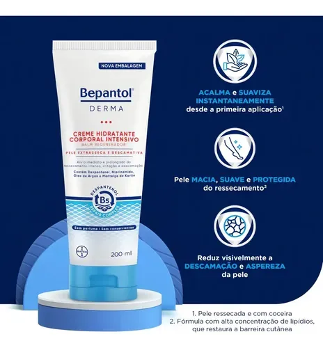 Hidratante Corporal em Creme Bepantol Derma Balm Regenerador com Dexpantenol 200ml