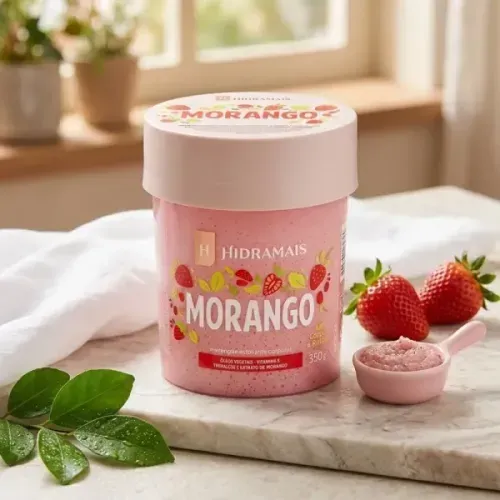 Esfoliante Corporal em Creme Hidramais com Morango 350g