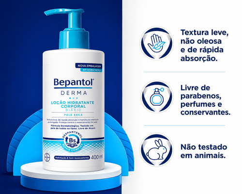 Loção Corporal Bepantol Derma com Dexpantenol 400ml