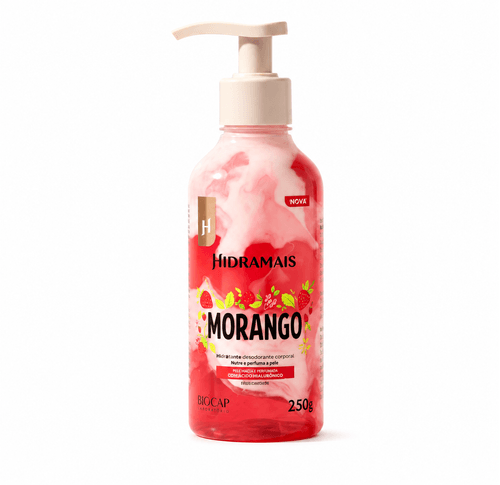 Hidratante Corporal em Creme Hidramais com Morango 250g
