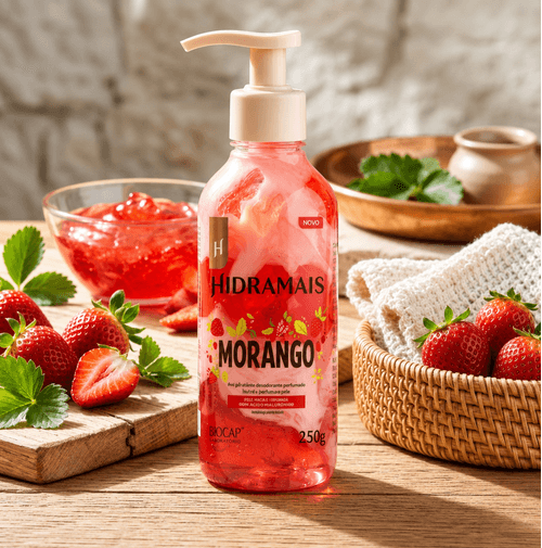Hidratante Corporal em Creme Hidramais com Morango 250g