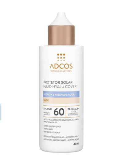 Protetor Solar Adcos Fluído Fps60 Nude 40ml