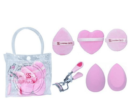 Kit Sabrina Sato 5 Esponjas de Maquiagem + Curvex para Cílios SP2166