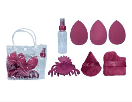 Kit Sabrina Sato com 5 Esponjas + Presilha de Cabelo SP2162