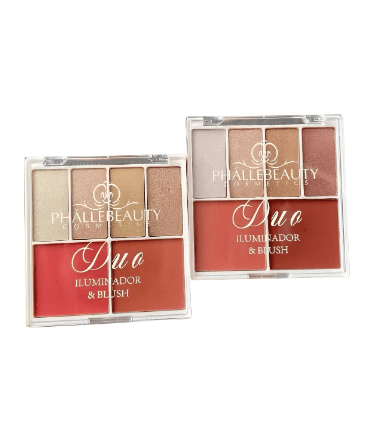 Duo Iluminador e Blush Phallebeauty PH9007