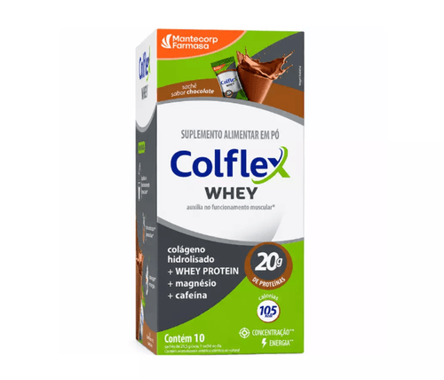 Colflex Whey Hypera Sabor Chocolate 10 Sachês