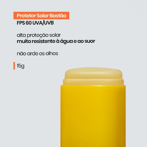 Protetor Solar Facial em Stick Sallve com FPS 60 15g