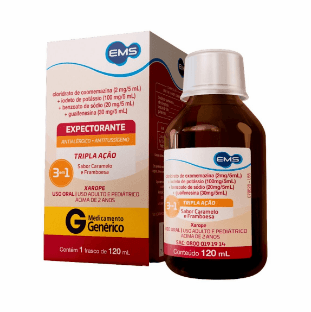 Clor Oxomemazina + Iodeto de Potássio + Benzoato de Sódio + Guaifenesina - 120ml