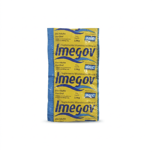Suplemento Vitamínico e Mineral Imegov Imec 660mg 6 Comprimidos