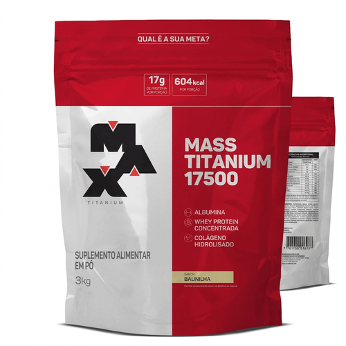 Hipercalórico Max Titanium Mass Titanium Baunilha 3kg