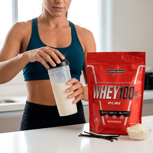 Whey Protein Integralmédica 100% Pure Baunilha 907g
