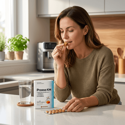 Suplemento Vitamínico Mineral Momenta Prosso KM 30 Tabletes