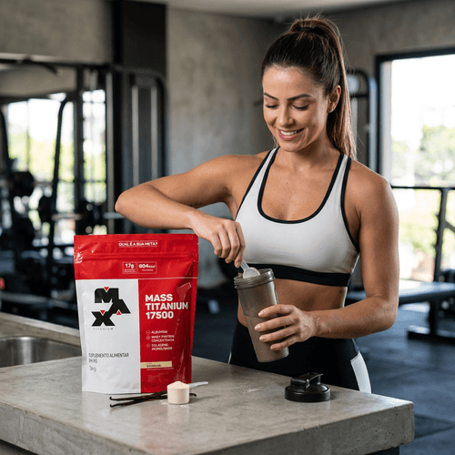 Hipercalórico Max Titanium Mass Titanium Baunilha 3kg